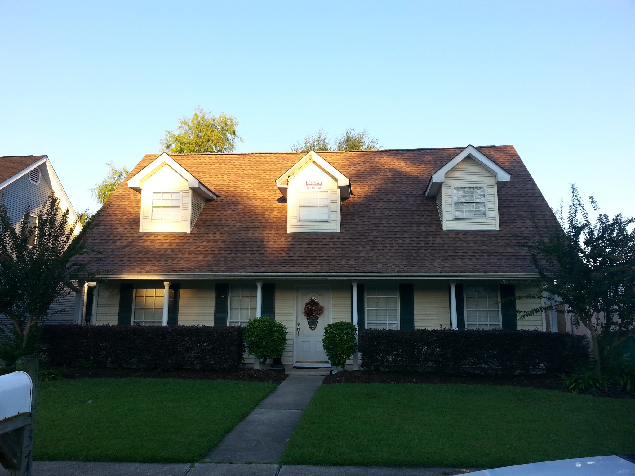 Residential shingle roof project